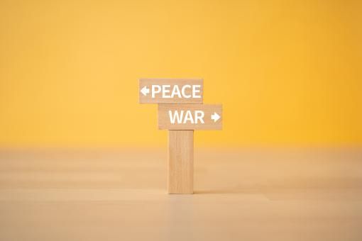 War this way. Peace that way.