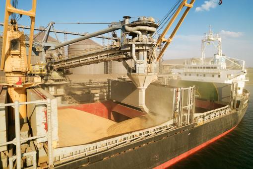 Grain cargo ship