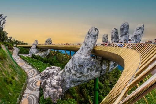 The Golden Bridge, Ba Na Hill in Da Nang, Vietnam