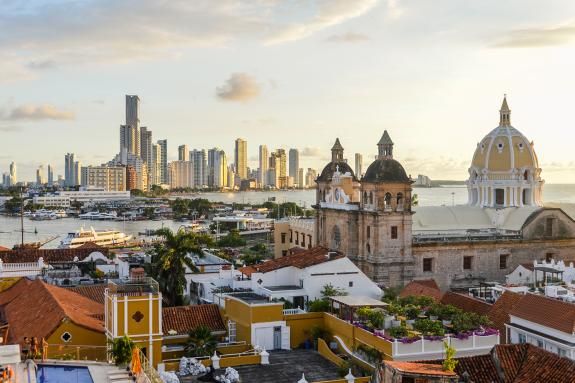 Sunset in Cartagena, Colombia 