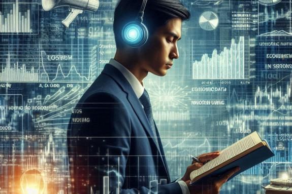 AI Generated - An analyst diligently investing based on economic data and ignoring noise from poor forecasts.
