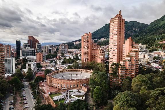 Aerial view Bogota, Colombia
