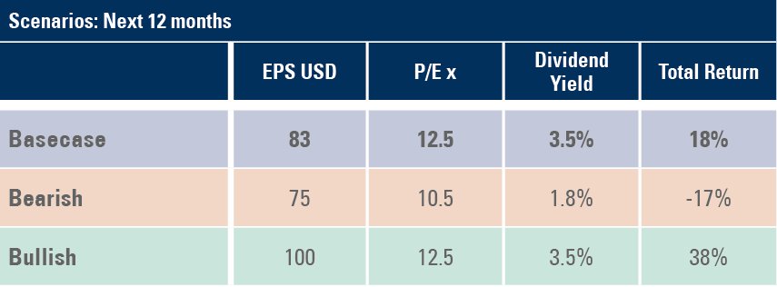 Fig 6: Scenario analysis: EM equities returns