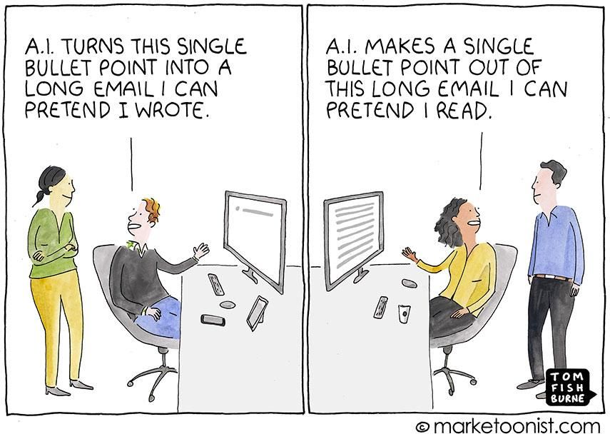 AI Written Cartoon - Tom Fishburne (marketoonist.com)