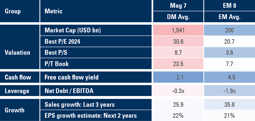 Fig 7: Magnificent 7 vs. Emerging 8